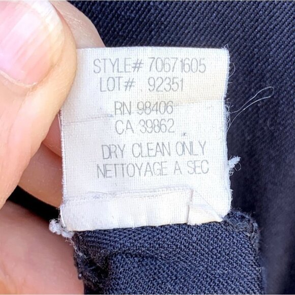 Theory Wool Jumper Dress Midnight Blue Black Size 2 - Picture 11 of 11